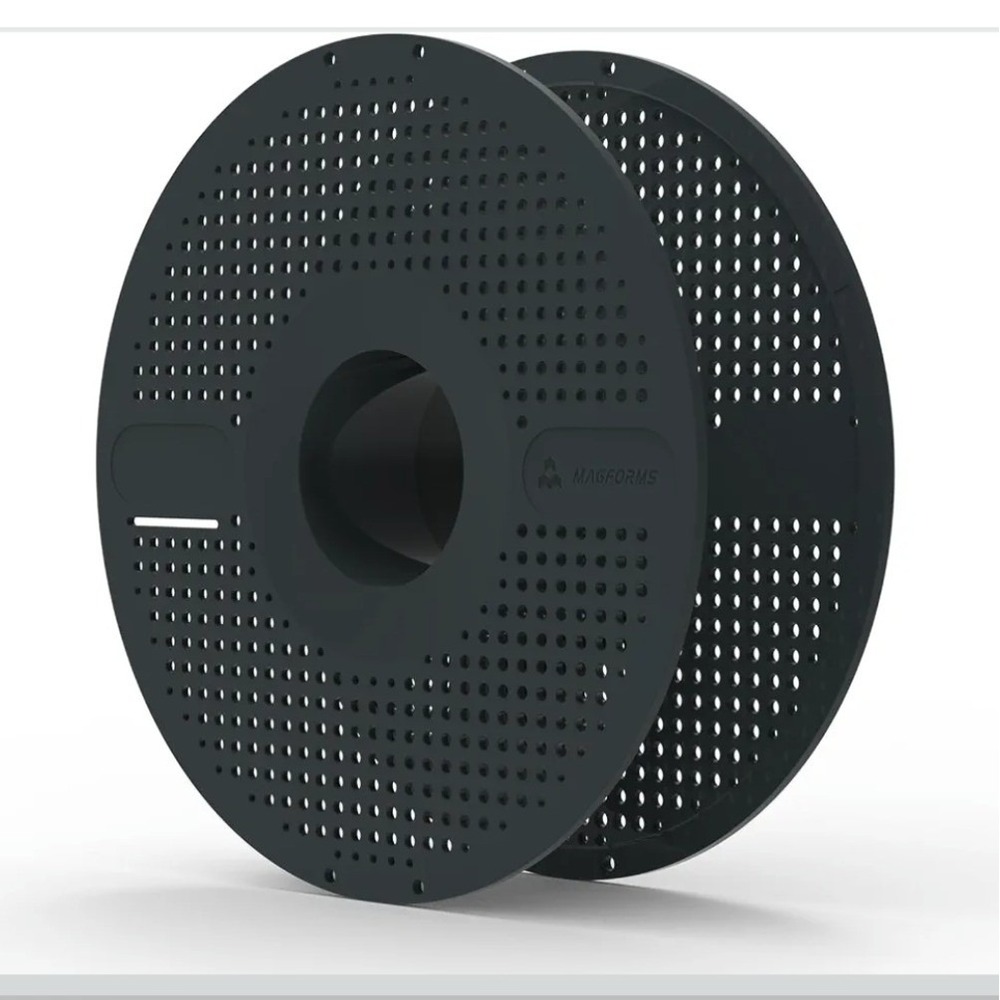 Magforms Reusable Filament Spool for 3D Printer Spooless Refill PLA ABS Black